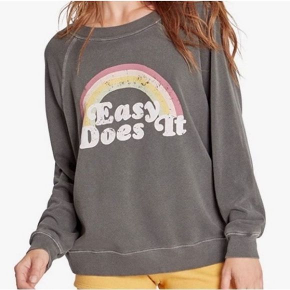 Wildfox "Easy Does It" Soft Statement Sweatshirt NWT - Picture 6 of 16